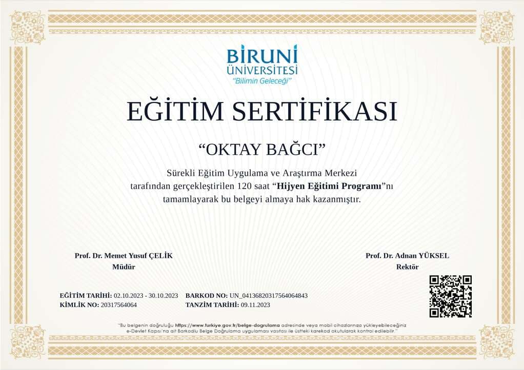 Certificate 5